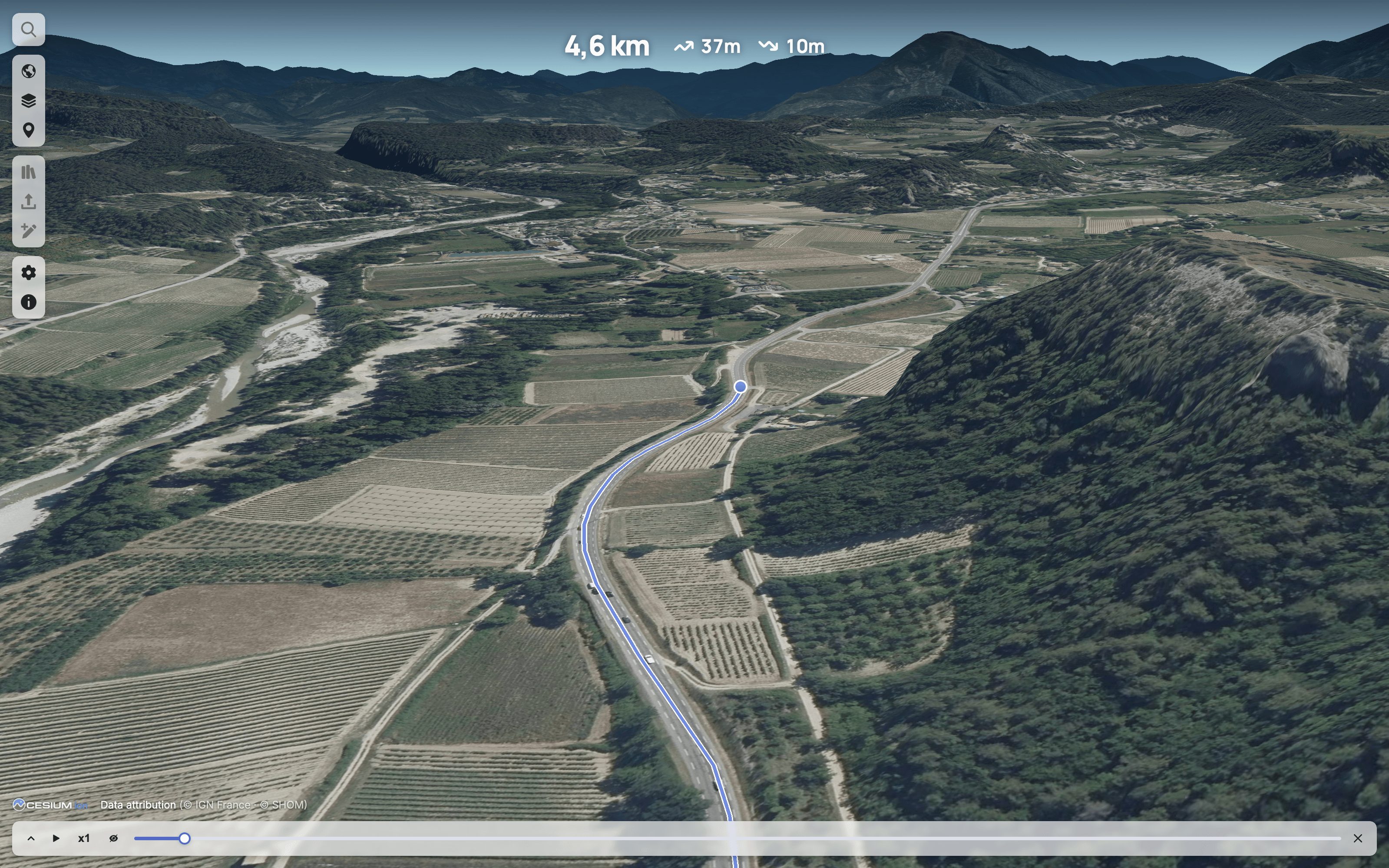 Route playback