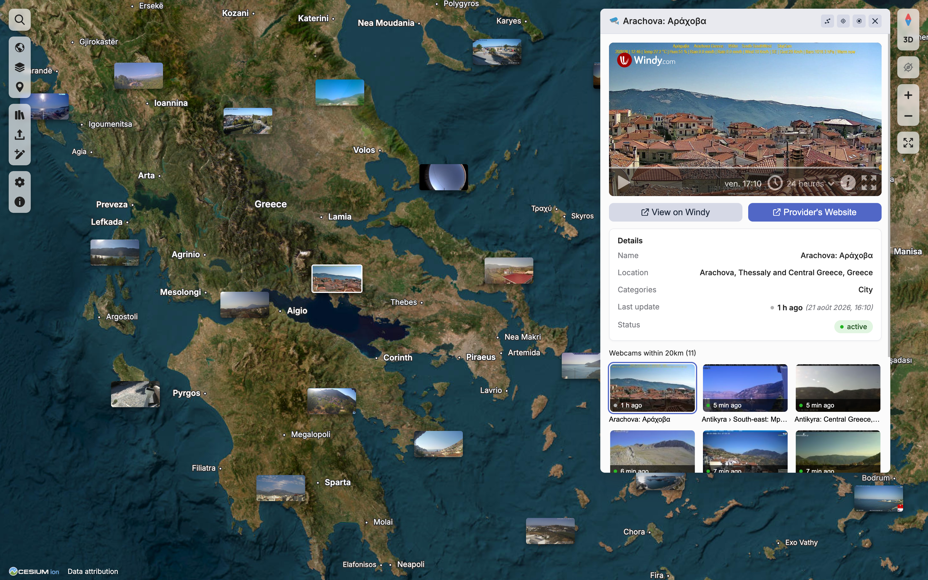 Worldwide webcams