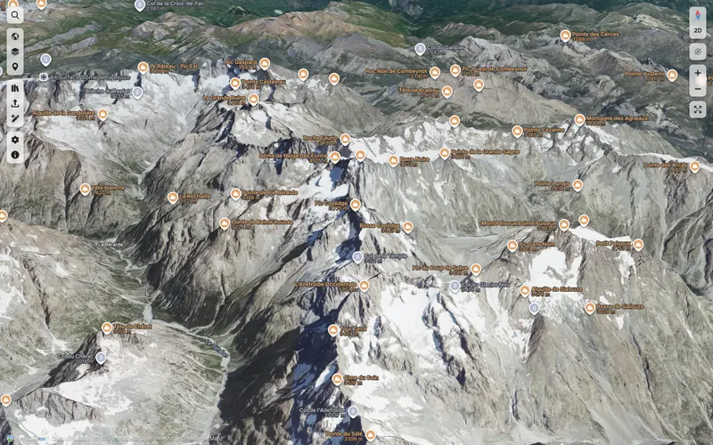 High-resolution 3D terrain