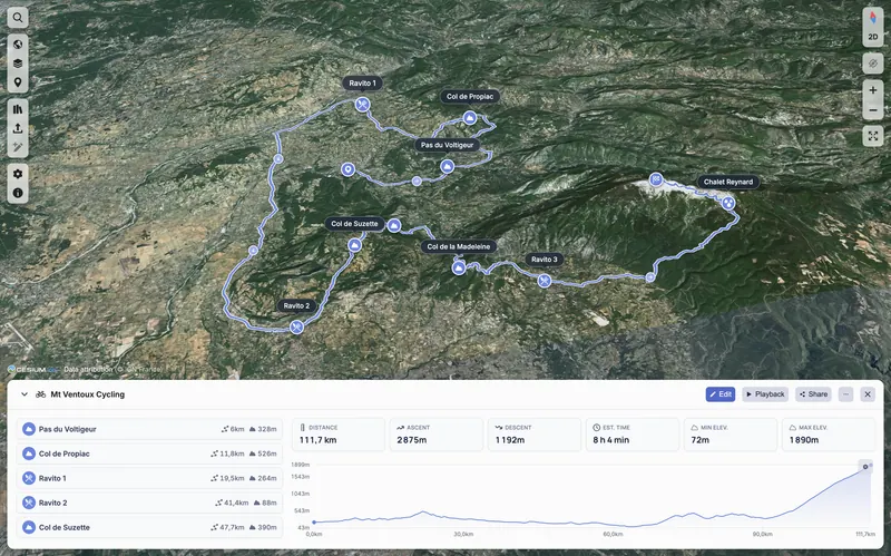 Route editing